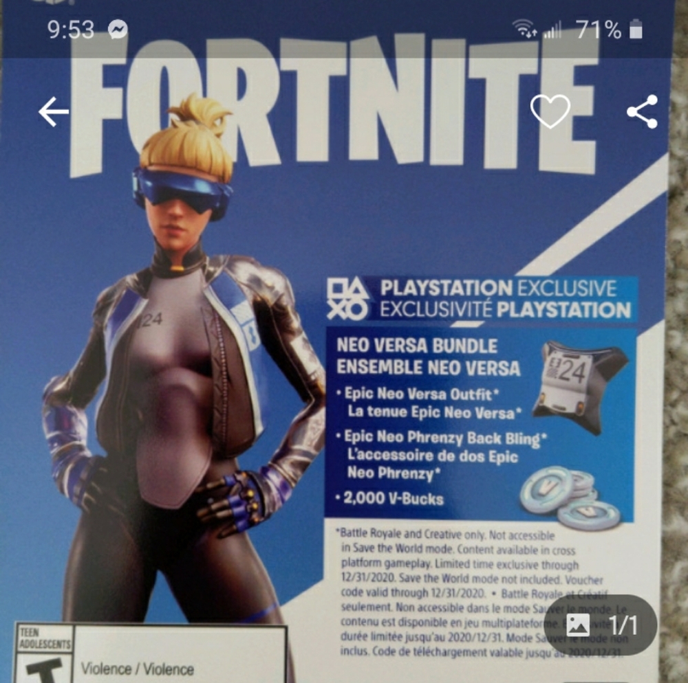Fortnite bundle skin neo versa